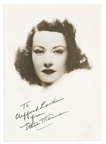(ENTERTAINERS.) Group of 9 Photographs Signed, or Signed and Inscribed, by a singer or dancer.